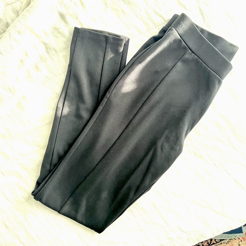 G by Giuliana Black Ponte Trouser Pant- Ankle Length